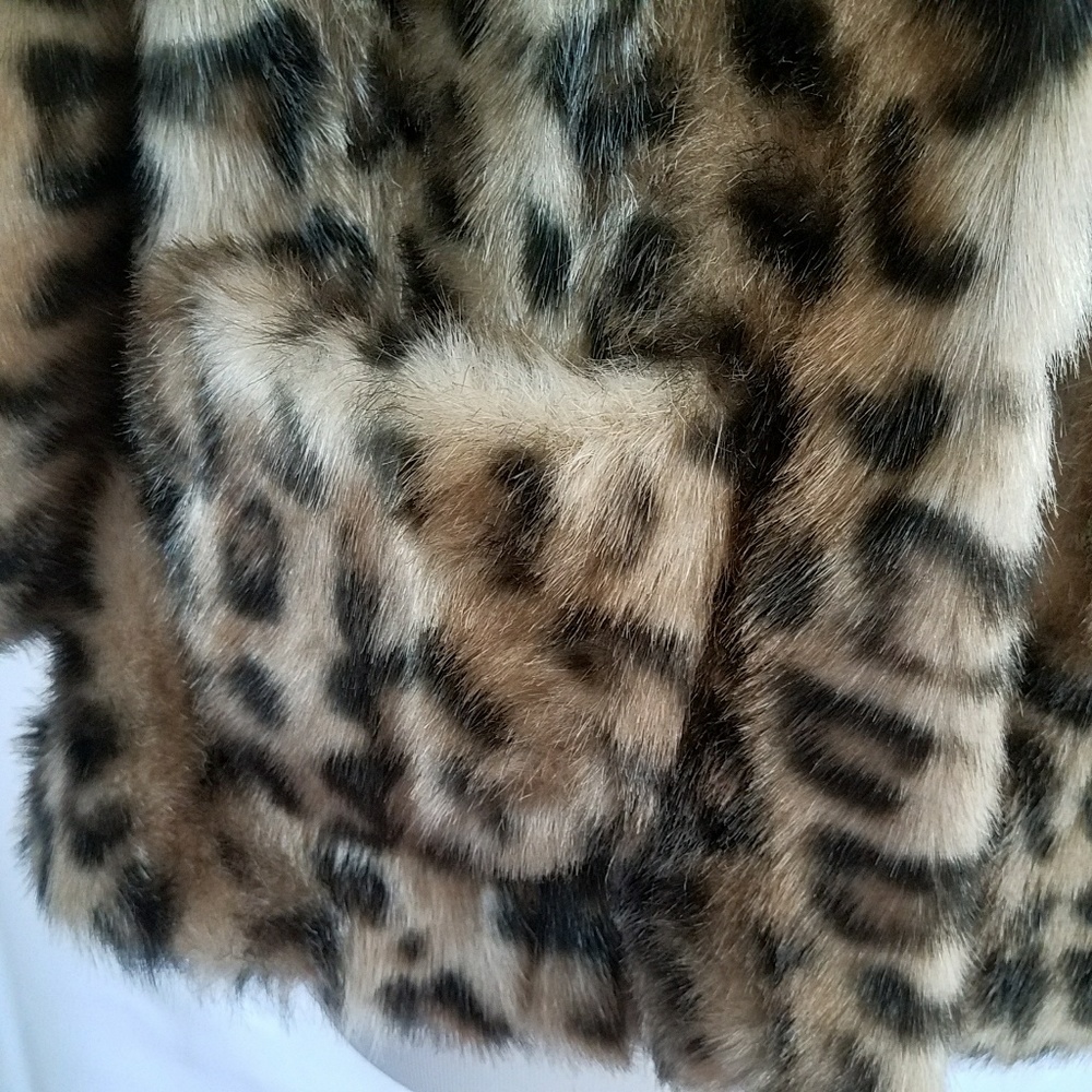 🚫Elevenses Out of the Wild Faux Fur Coat Jacket 6 - Picture 4 of 8